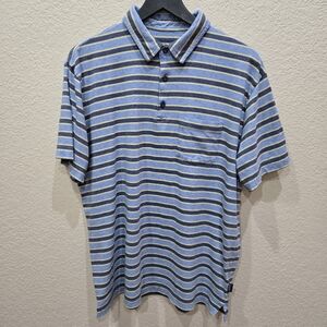 Patagonia Blue and White Casual Button Down Shirt